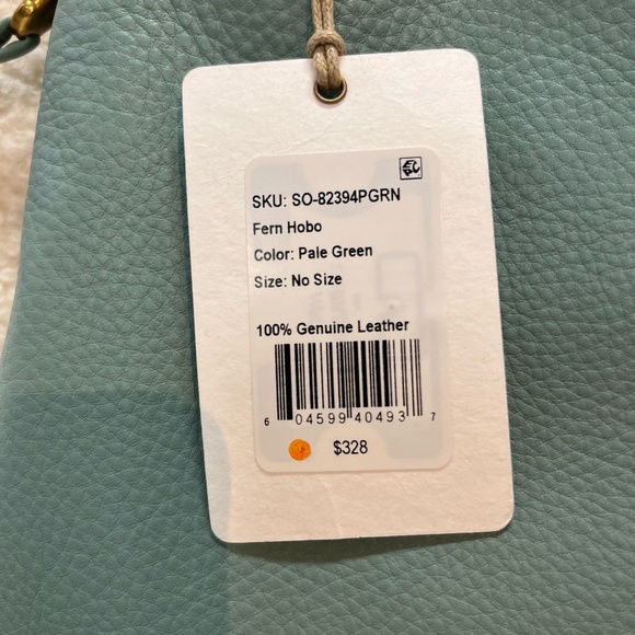 HOBO - Fern Tote Purse Leather Straps Pale Green NWT - Picture 6 of 9